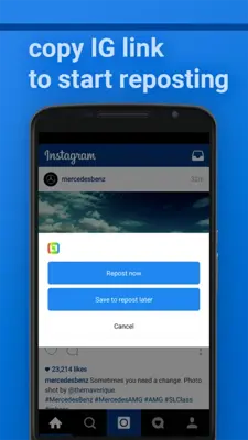 InstaRepost android App screenshot 5